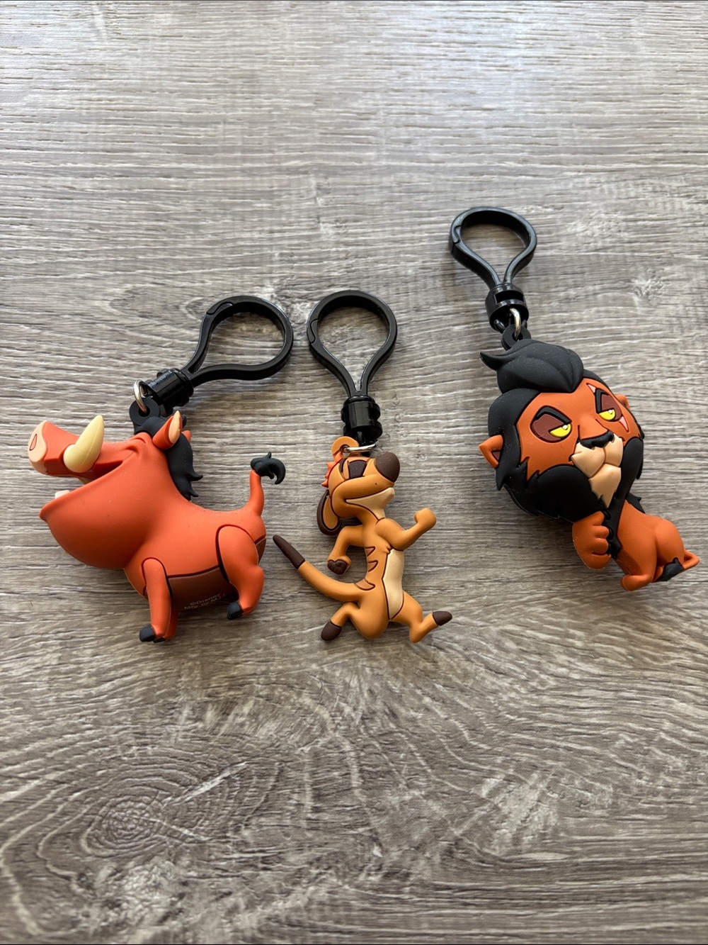 NWOT Disney Lion Kings bag charms keychains